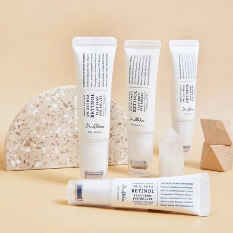 dr althea retinol flat iron eye roller