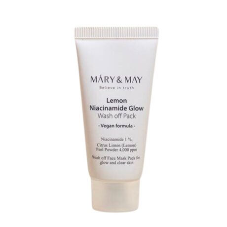 mary may lemon niacinamide glow wash off pack 30g