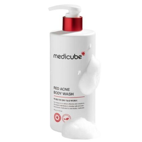 red acne body wash