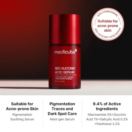 red succinic acid clarifying serum 2