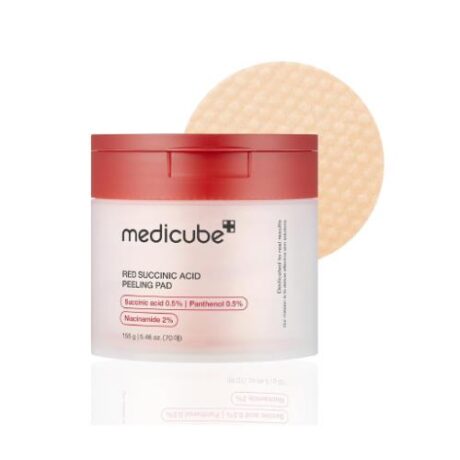 red succinic acid peeling pad