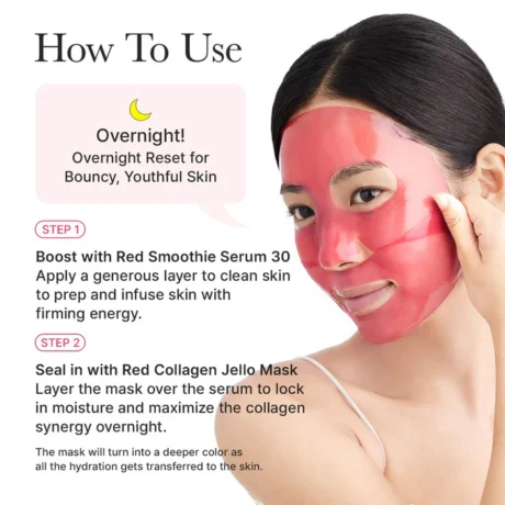 red collagen jello mask 4