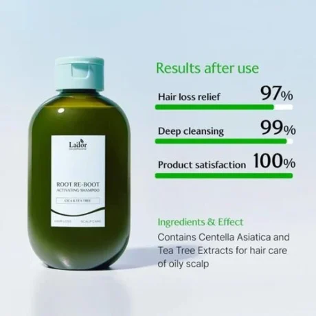 root reboot shampoo cica tea tree 3