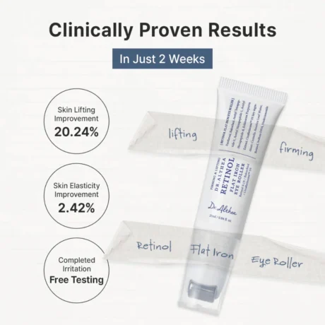 retinol flat iron eye roller 5