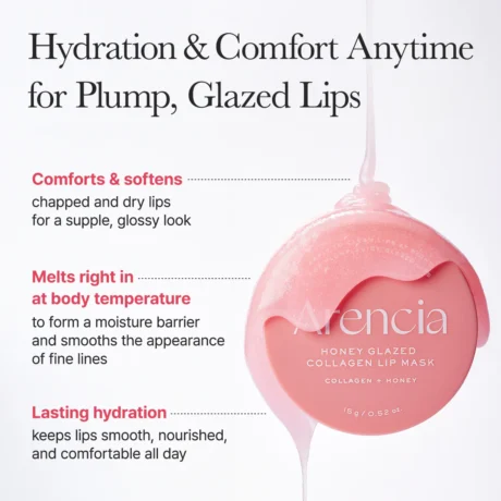 honey glazed collagen lip mask 4
