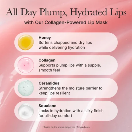 honey glazed collagen lip mask 5