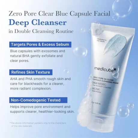 zero pore sa clear capsule cleansing foam 2