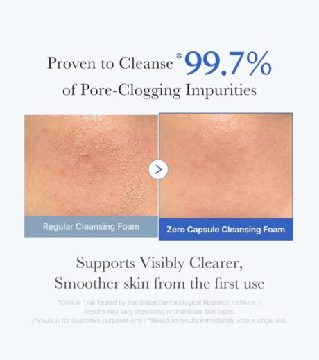 zero pore sa clear capsule cleansing foam 6