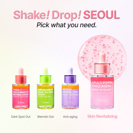 Purito SEOUL Multi PDRN Collagen EGF Serum revitalizáló és feszesítő szérum, 30 ml
