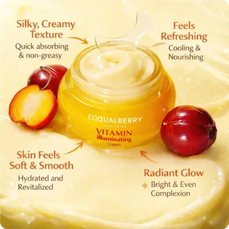 EQQUALBERRY Vitamin Illuminating Cream – krémállag és gyártói ismertető