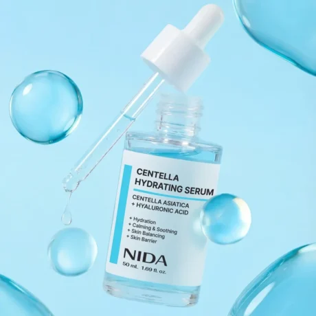 NIDA Centella Hydrating Serum cseppentővel és cseppel