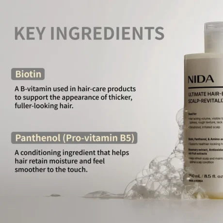 NIDA hajsampon – biotin és panthenol