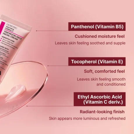 NIDA Yam Mucin ABCE Facial Cream – panthenol, E- és C-vitamin-származék