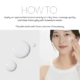 VT Cosmetics Reedle Shot Synergy Cleansing Milk használata arcon