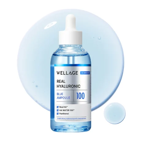 Real Hyaluronic Blue 100 Ampoule – lightweight hyaluronic acid ampoule